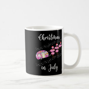 Caneca De Café Flamingo Rosa Divertido Retro Carro de Camping Nat