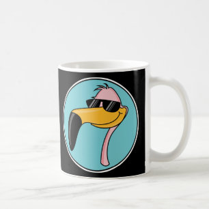 Caneca De Café flamingo rosa legal de óculos de sol