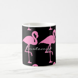 Caneca De Café Flamingo Thunder_Cove rosa