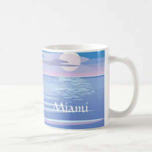 Caneca De Café Flamingos na praia - Miami
