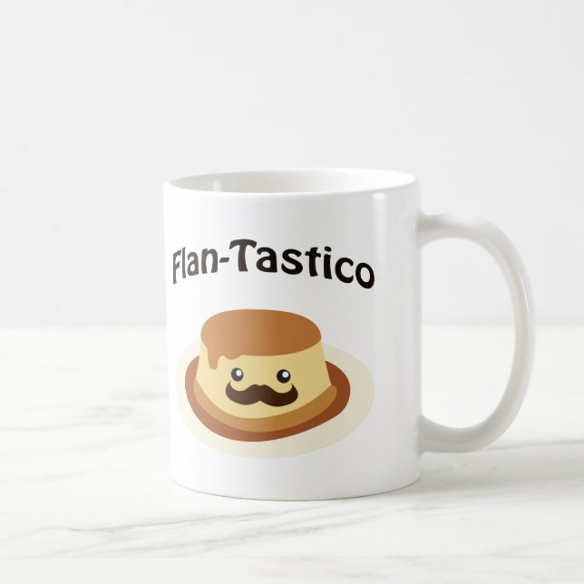 Caneca De Café Flan-Tastico! Flan bonito (Direita)