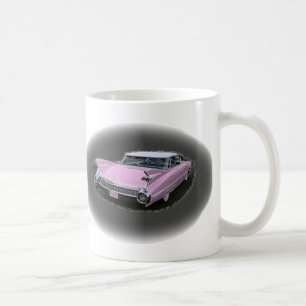 Caneca De Café Flash cor-de-rosa do cadillac