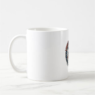 Caneca De Café Flash de Tatuagem da Liberdade Patriótico Tatuagem