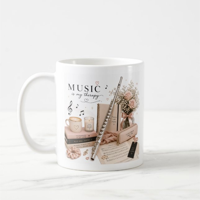 Caneca de Café Flauta Elegante (Esquerda)