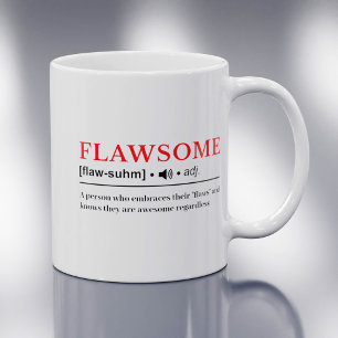 Caneca De Café Flawsome - Definição de Dicionário Personalizável