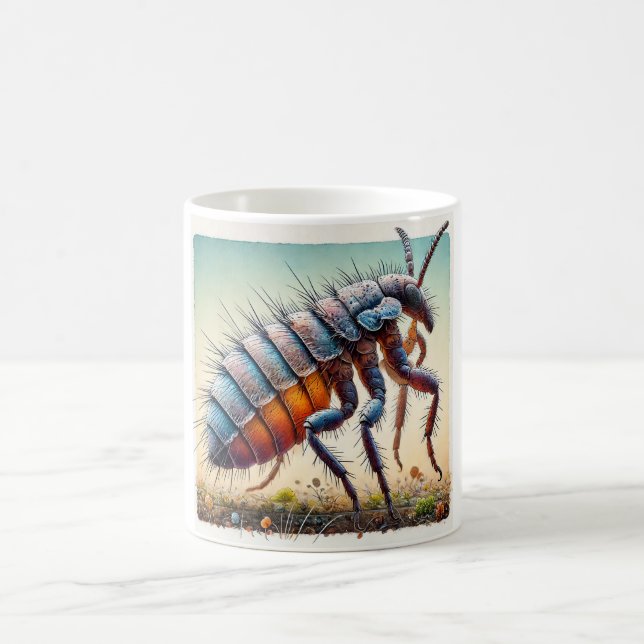 Caneca De Café Flea Siphonaptera 160724IREF251 - Watercolor (Centro)