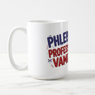 Caneca De Café Flebotomista Profissional Vampiro