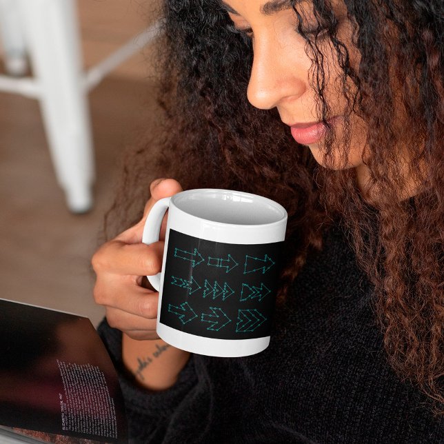 Caneca De Café Flechas Dotadas Coffee Mug (Criador carregado)