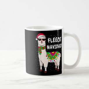 Caneca De Café Fleece Feliz Navidad Llama Natal Gif