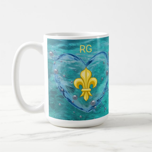 Caneca De Café Fleur de Lis Coffee Mug (Esquerda)