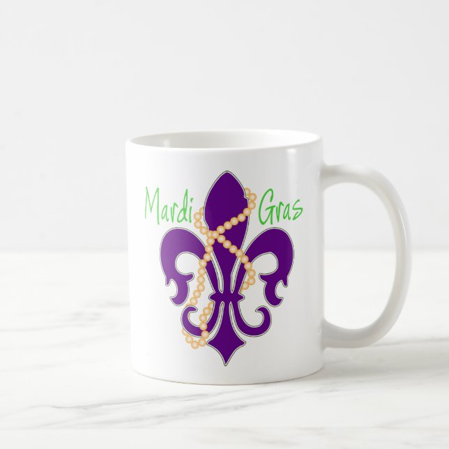 Caneca De Café Fleur De Lis com miçangas (Direita)