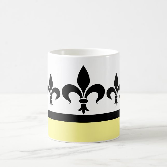 Caneca De Café Fleur De Lis Mug, Swanky Amarelo (Centro)