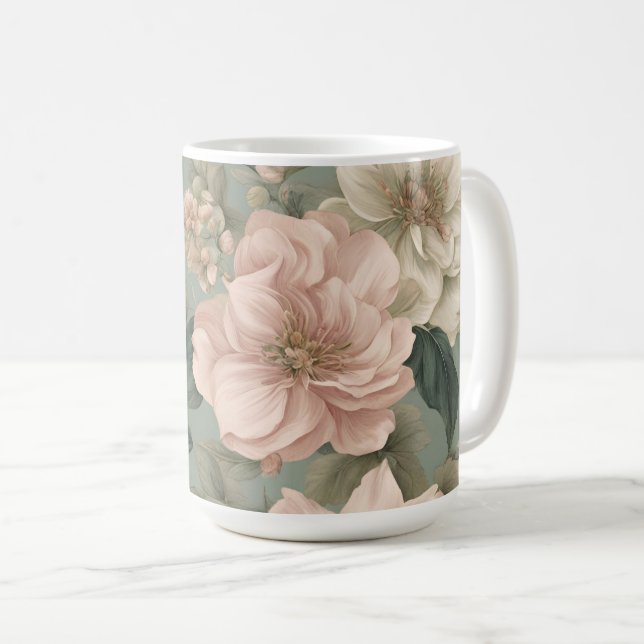Caneca De Café Fleurs (Frente Esquerda)