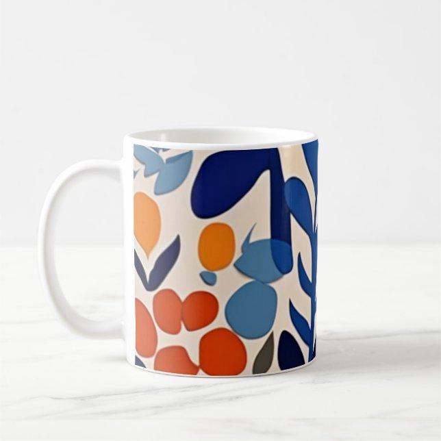Caneca De Café fleurs retro 70's (Esquerda)
