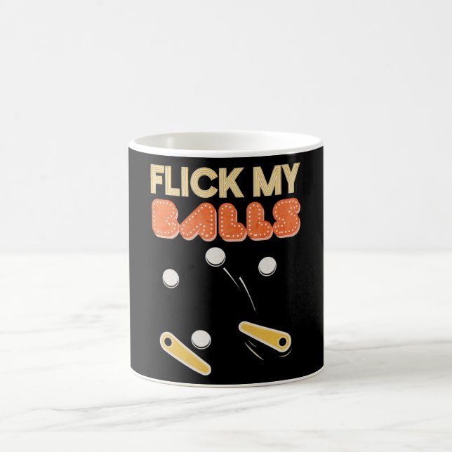 Caneca De Café Flick My Balls Classic Retro Pinball Premium (Centro)