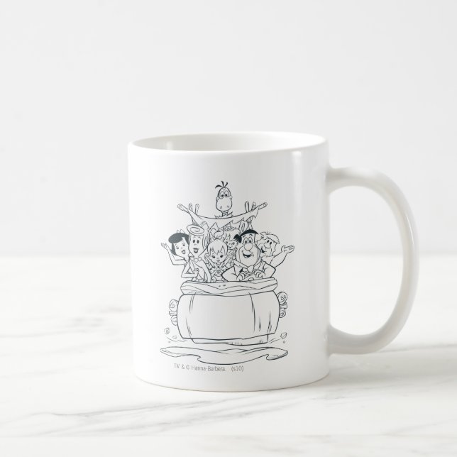 Caneca De Café Flintstones Families1 (Direita)