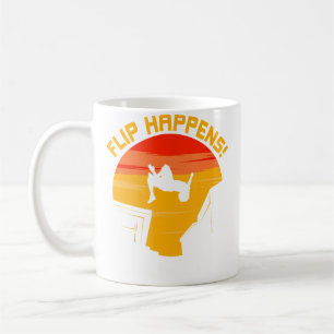 Caneca De Café Flip Happens Free Running Parkour Traceur