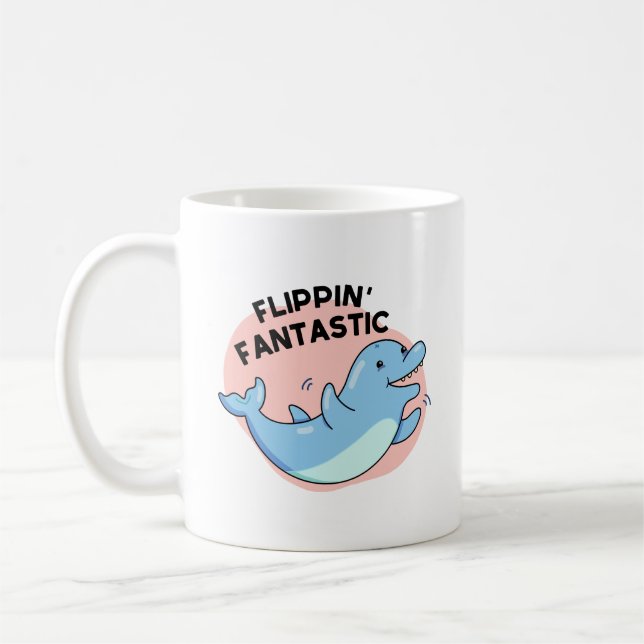 Caneca De Café Flippin Fantástico Dolphin Pun (Esquerda)