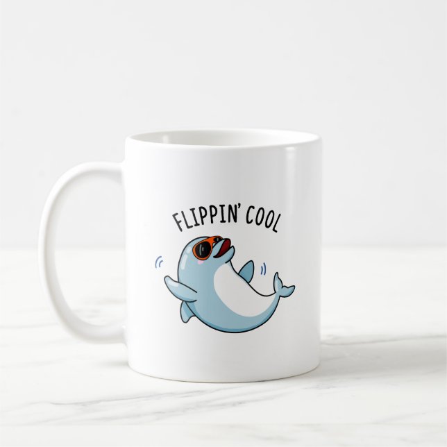 Caneca De Café Flippin Legal Dolphin Pun (Esquerda)