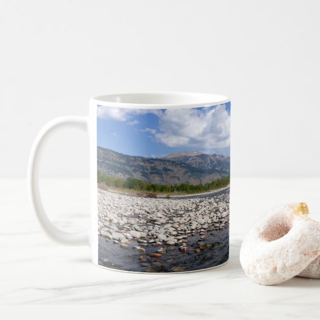 Caneca De Café Floating Down the Snake River II (Com Donut)