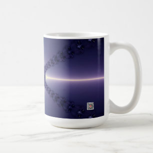 Caneca De Café Floco de Neve Azul