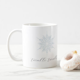 Caneca De Café Floco de Neve Azul-Gelo Twinkle Twinkle Mug