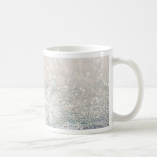 Caneca De Café Floco de neve Bokeh Bling do inverno