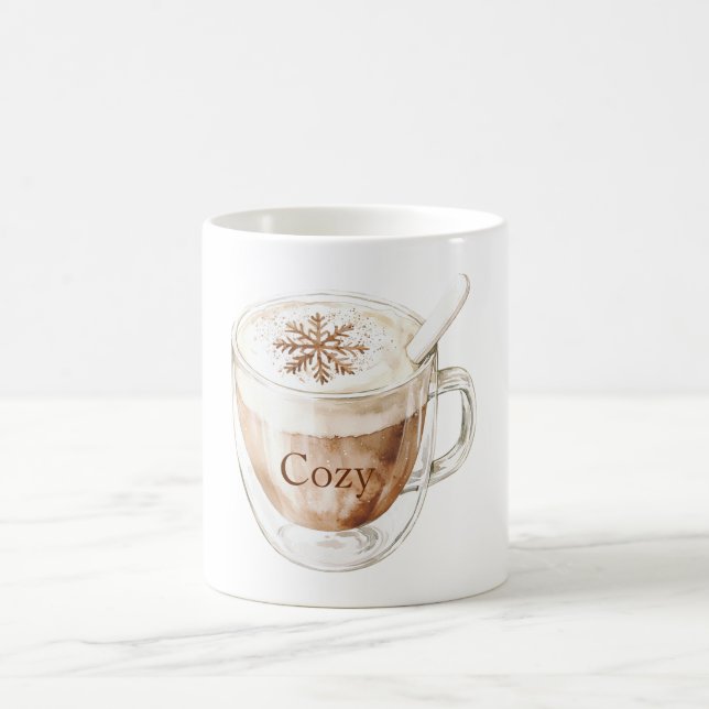 Caneca De Café Floco de Neve de Cacau Aconchegante (Centro)