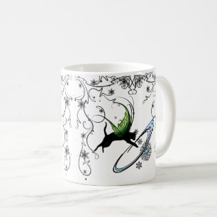 Caneca De Café Floco de neve de gato cósmico