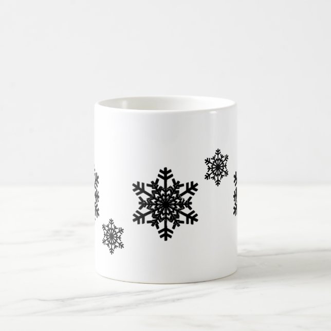 Caneca De Café Floco de neve decorativo (Centro)