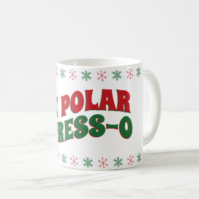 Caneca De Café Floco de neve Polar Express-O (Frente Esquerda)