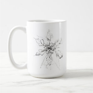 Caneca De Café Floco de neve Solteiro Delicado