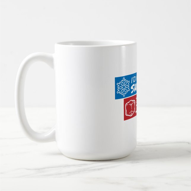 Caneca De Café Floco de neve vs Buraco de gelo (Esquerda)