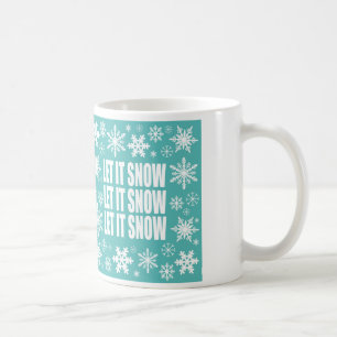 Caneca De Café flocos de neve caprichosa da safra moderna