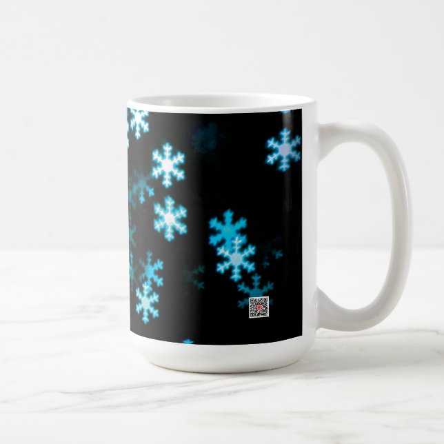 Caneca De Café Flocos de Neve de Natal Mágicos (Direita)