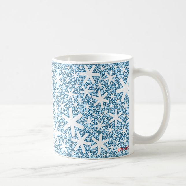 Caneca De Café flocos de neve do fractal (Direita)