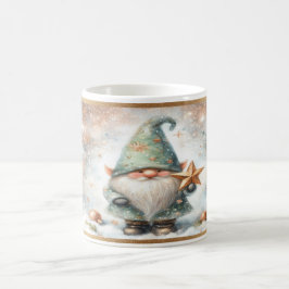 Caneca De Café Flocos de neve Dourados de Gnomo de inverno