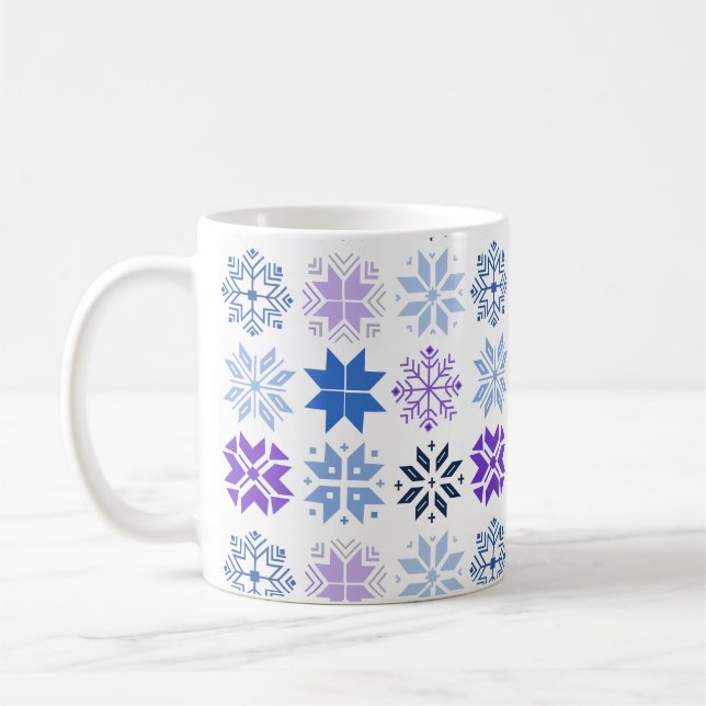 Caneca De Café Flocos de neve escandinavos Mug de café (Esquerda)