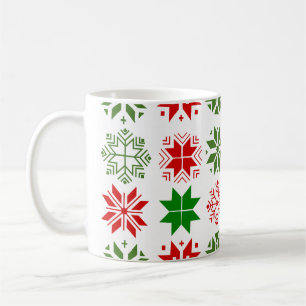 Caneca De Café Flocos de neve escandinavos Mug de café