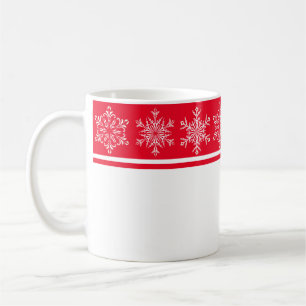 Caneca De Café Flocos de Neve Natal