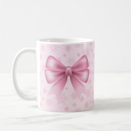 Caneca De Café Flocos de neve rosa e Arco
