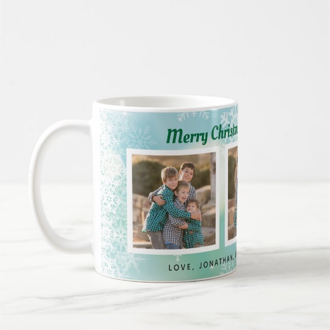 Caneca De Café Flocos de neve | Três Fotografias Natal (Esquerda)