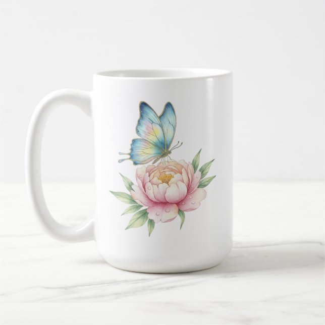 Caneca De Café Flor (Esquerda)