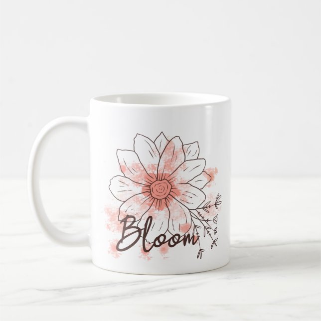 Caneca De Café Flor (Esquerda)