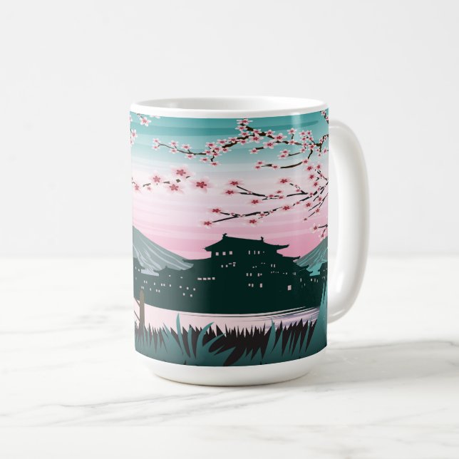 Caneca De Café Flor (Frente Esquerda)