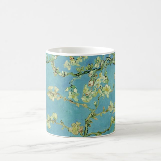 Caneca De Café Flor | 1890 da amêndoa de Van Gogh | (Centro)