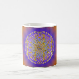 Caneca De Café Flor a vida DE   BG pequena flower radial