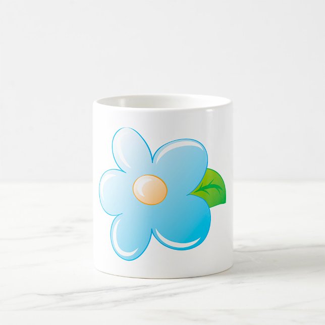 Caneca De Café Flor Azul (Criador carregado)
