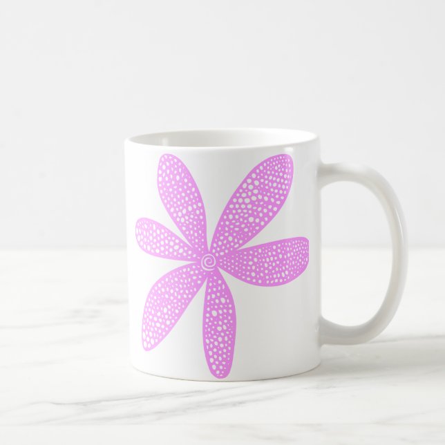 Caneca De Café Flor bonito - Violeta leve (Direita)