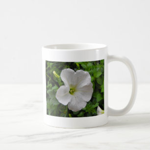 Caneca De Café flor branca de petúnia